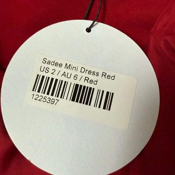 Princess Polly Sadee Mini Dress, Red, size US2 - Picture 7 of 8